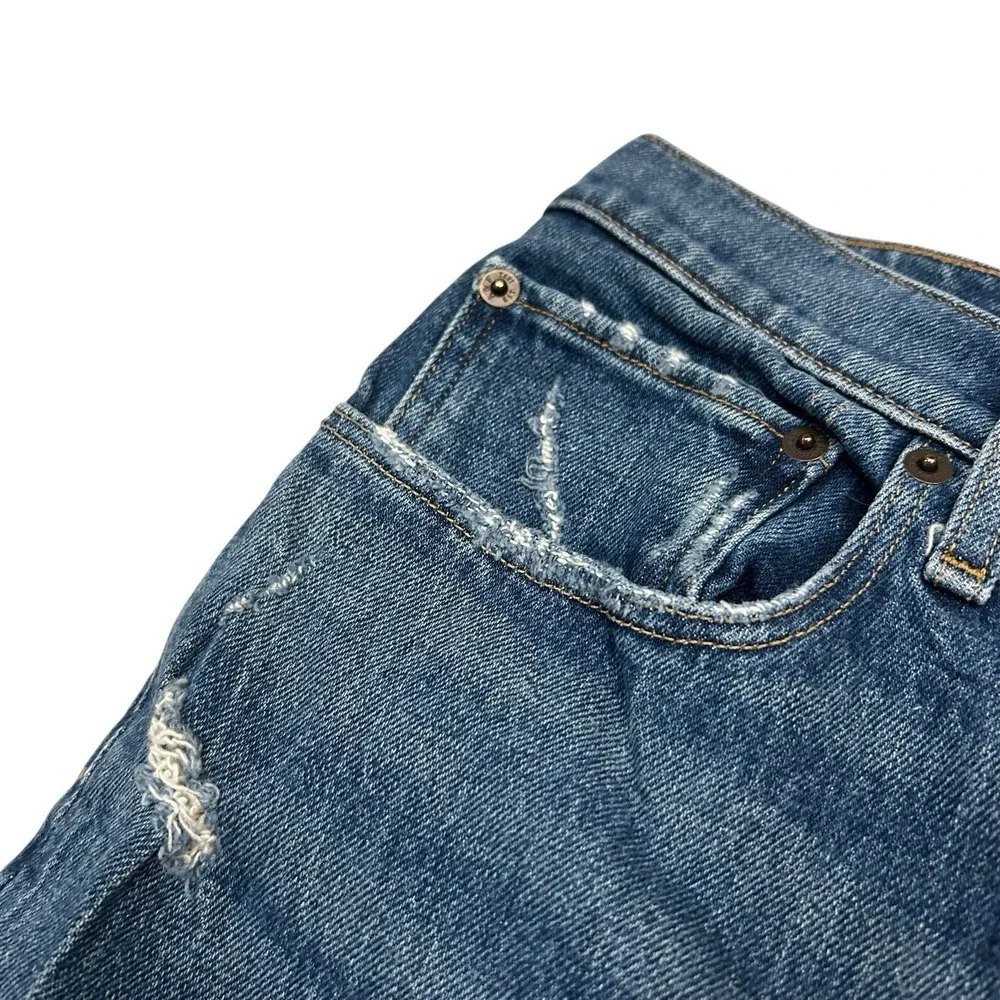 Abercrombie Fitch High Rise Mom Jean Women's 35/20s Blue Y2K 90s Denim‎